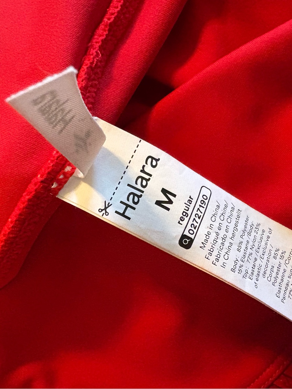 Halara Breezeful High Waisted Split 2-in-1 Flowy Maxi Skirt Red M (0349) - Picture 3 of 7
